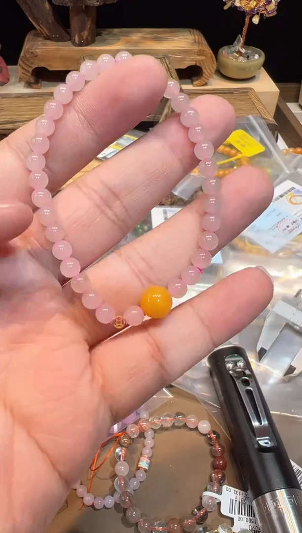 18K金镶嵌手链和田玉手饰@@A6714