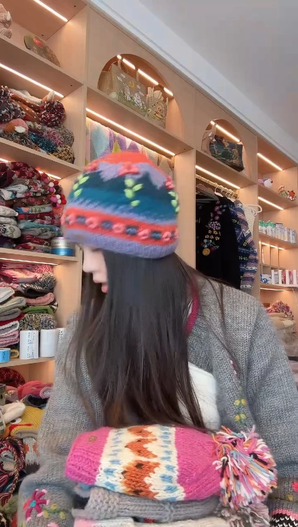 羊毛五班花冷帽