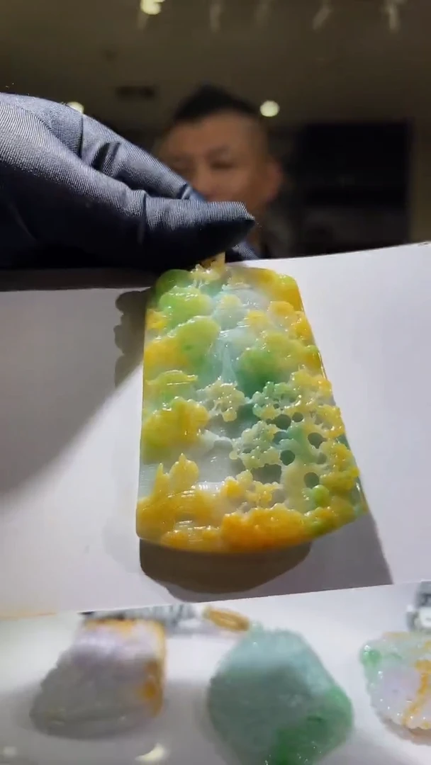 未镶嵌定制翡翠05/1115/H/发其一件/山水