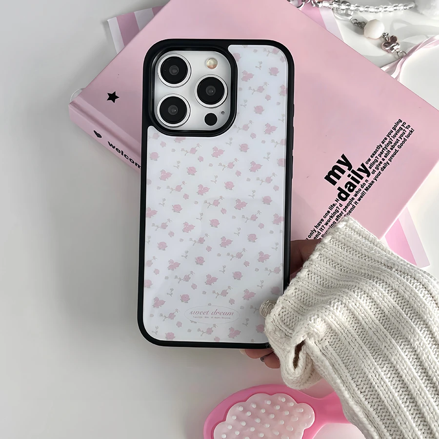 满屏花花适用苹果15Pro手机壳13硅胶XSMax/xr/12女16/14p套8P/xs