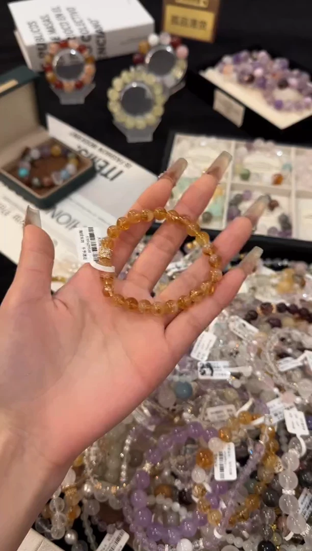 合金手链水晶黄塔晶x2317