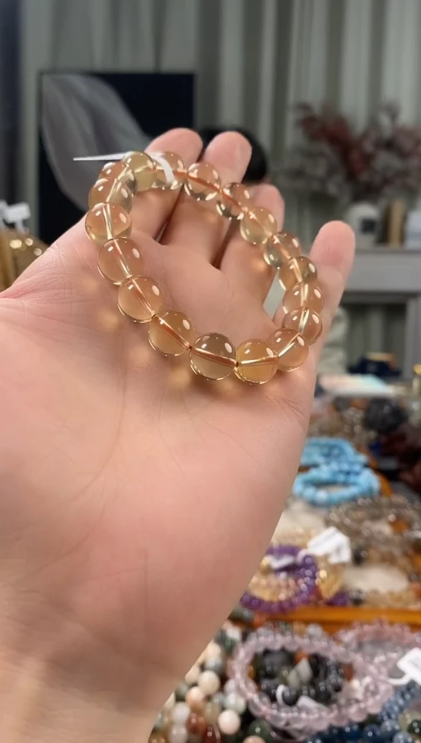 未镶嵌手链水晶黄水晶