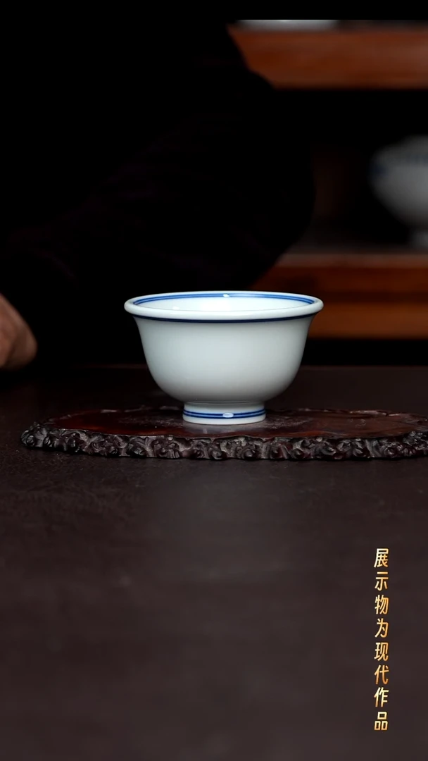 杯子陶景德镇全手工手绘瓷器！