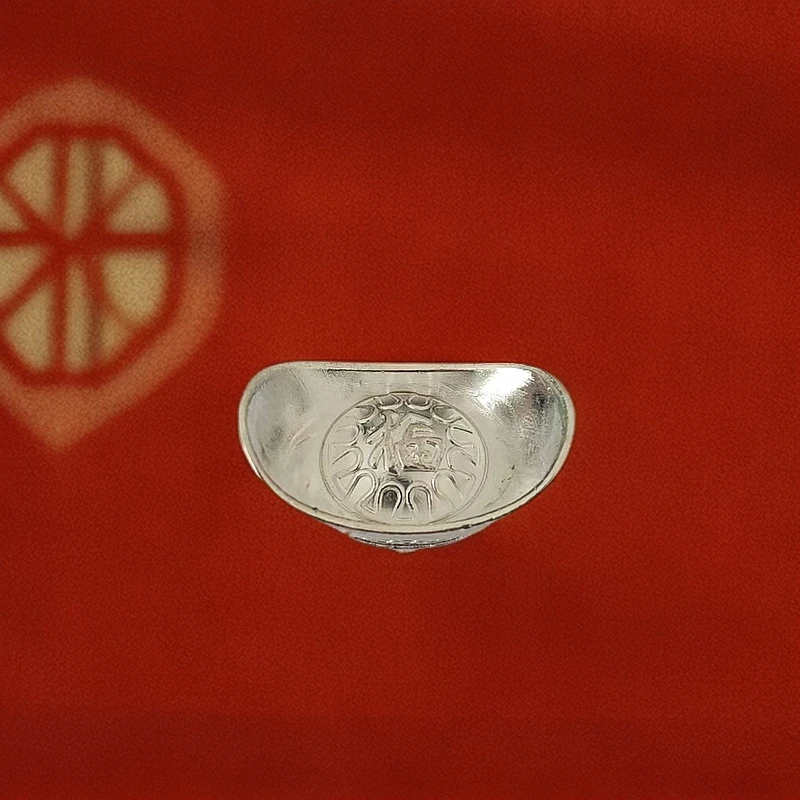 实心9999元宝摆件