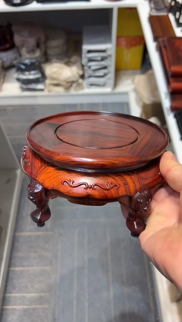 【闪购商品】红酸枝木类端景台工艺品底座