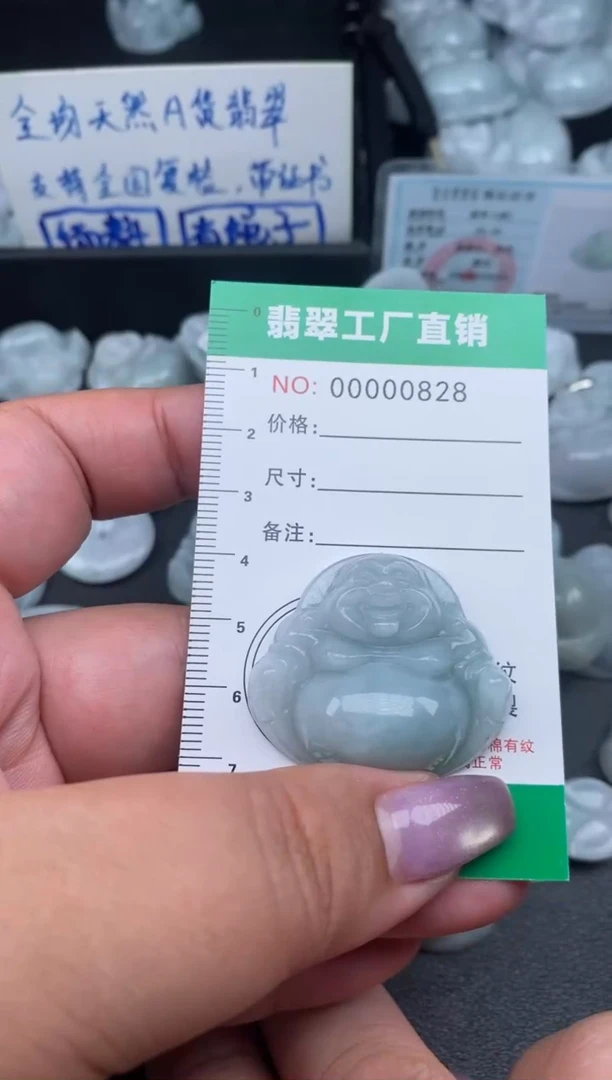 翡翠未镶嵌颈饰缅甸天然A货翡翠0828
