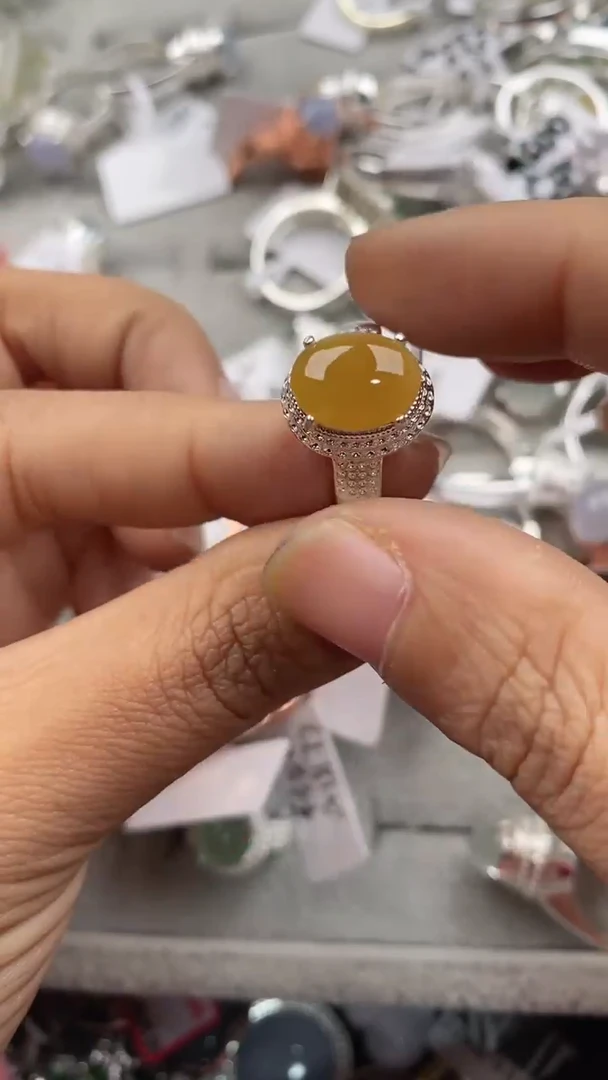 未镶嵌戒指翡翠999              2