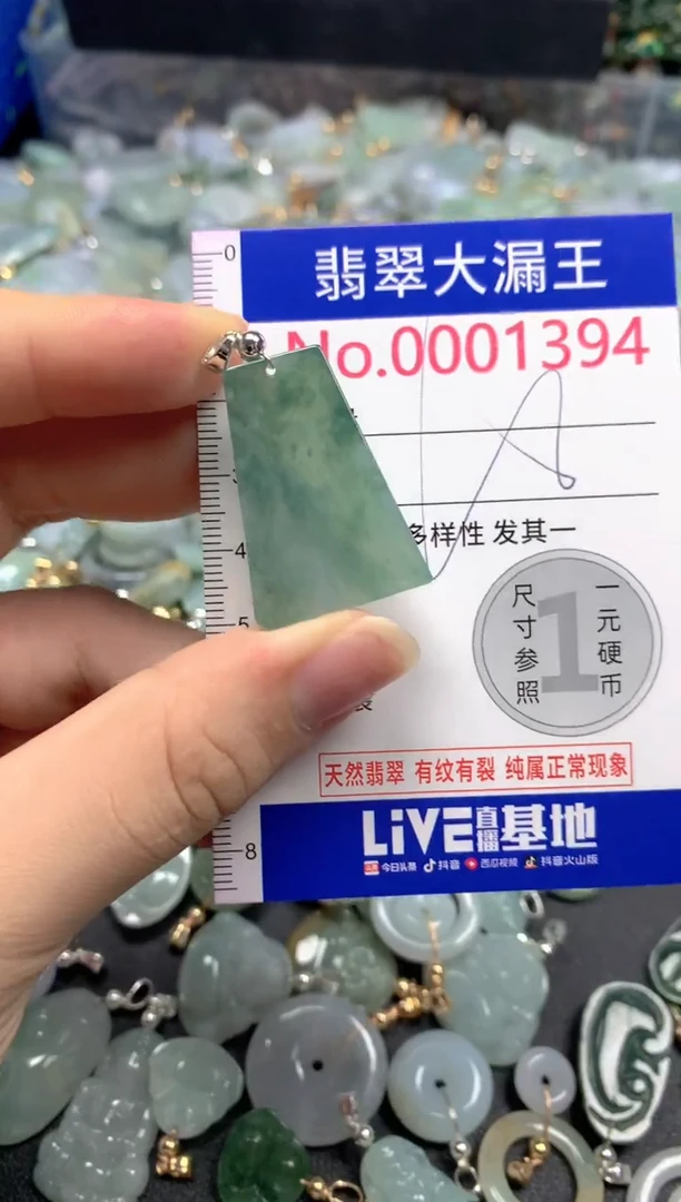 翡翠未镶嵌吊坠(不含链)1394