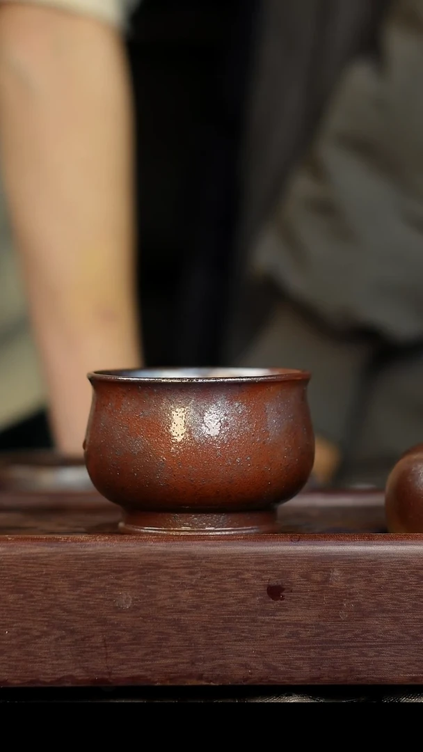 茶壶紫砂微瑕柴烧紫砂紫泥杯