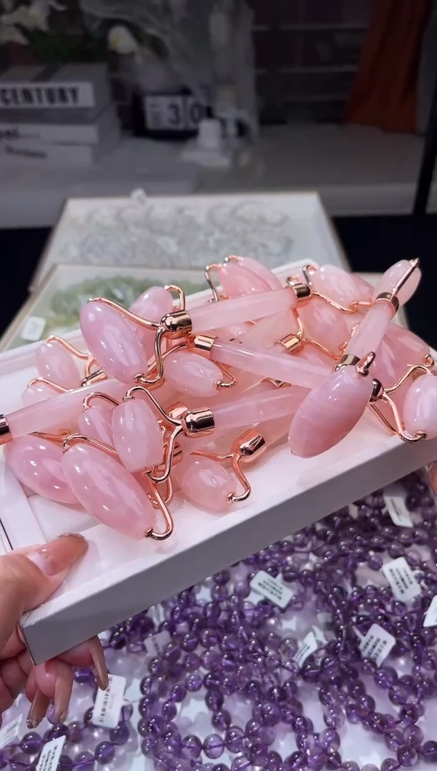 【闪购商品】水晶/未镶嵌西柚粉水晶推脸小能手