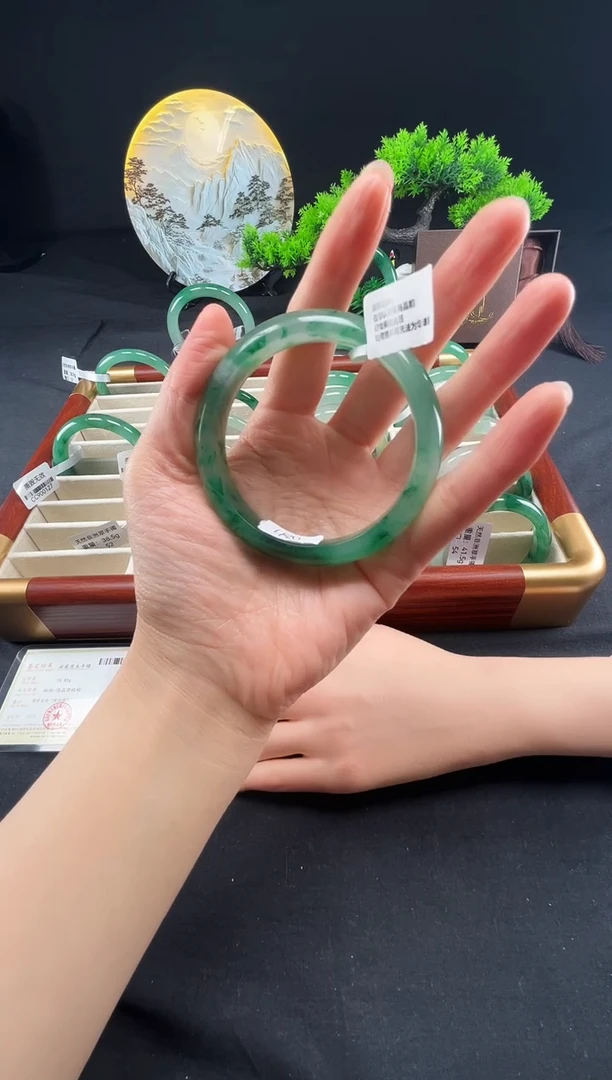 未镶嵌手镯石英质玉（非洲翠）真品上等纯天然非洲翠玉手镯石英质玉