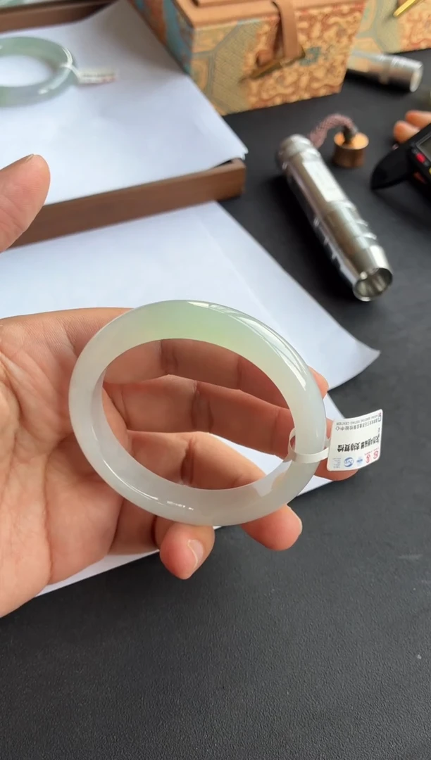 未镶嵌手镯翡翠39号57.8*12*8.1正圈