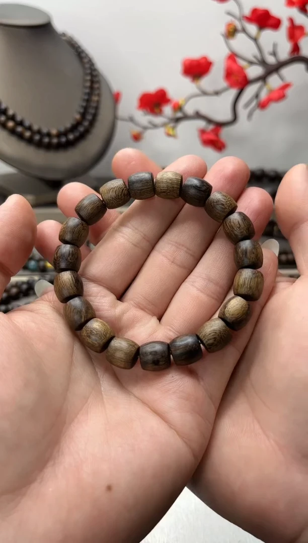 【闪购商品】沉香手串越南芽庄白奇楠留疤沉水10mm桶珠