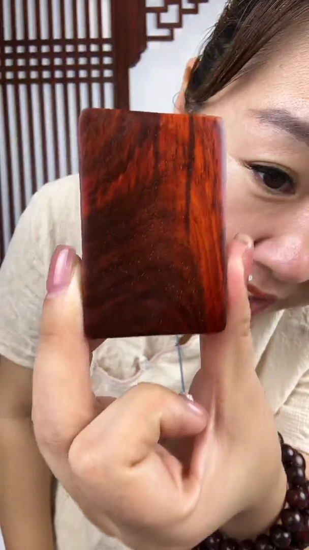檀香紫檀（小叶紫檀）一**酥小叶紫檀素面无事牌80-2