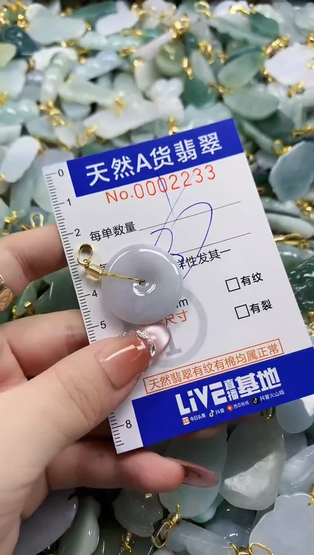 颈饰未镶嵌翡翠天然A货翡翠