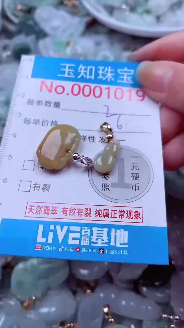 吊坠(不含链)未镶嵌翡翠1019