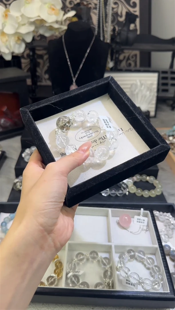 水晶手链未镶嵌天然水晶 多样性发货