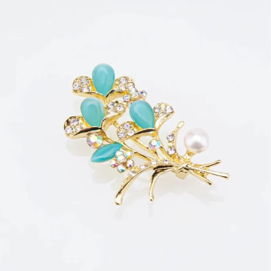 【王公子】淡水珍珠/天然淡水珍珠胸针/6-7MM/合金