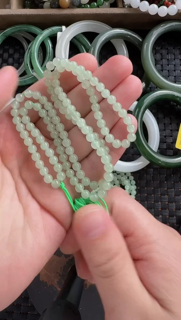 颈饰未镶嵌和田玉5mm晴水长链多样性发货拍一发一