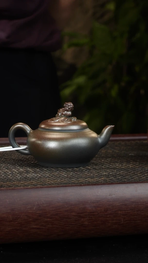 紫砂茶宠柴烧紫砂壶