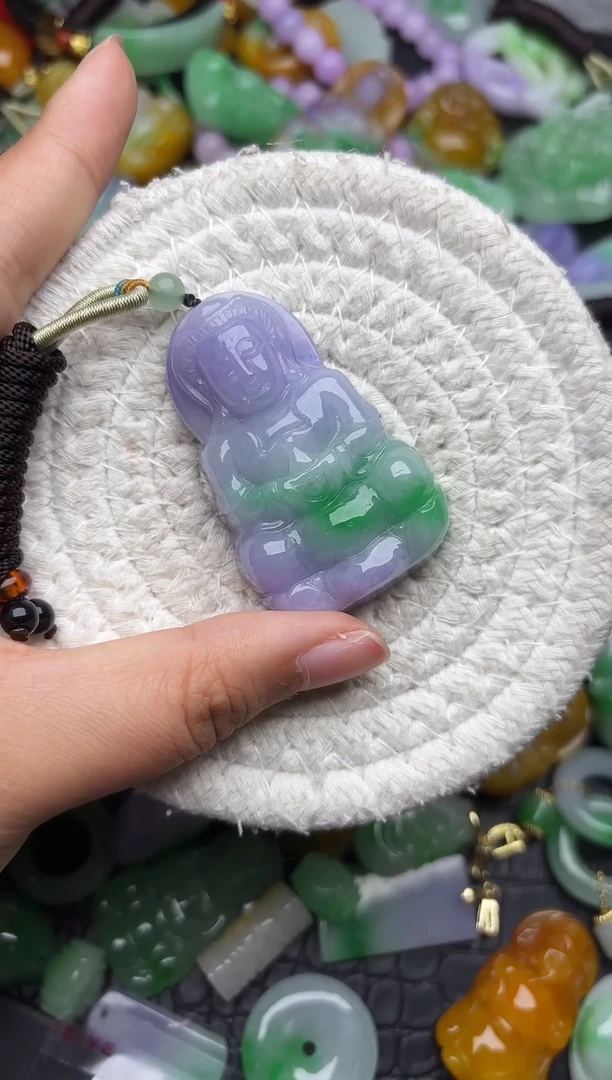 颈饰未镶嵌翡翠缅甸翡翠吊坠