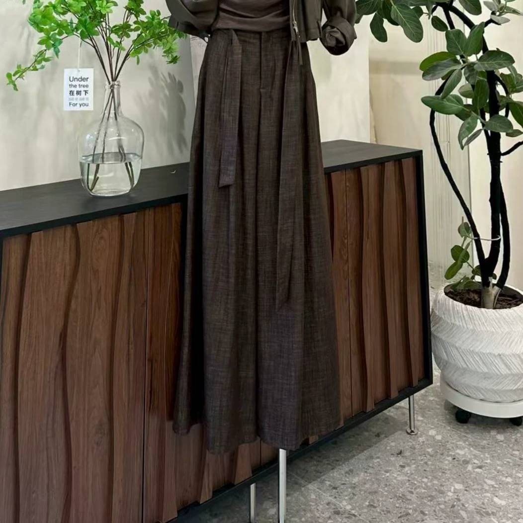 【梦幻海岸】新款高级感垂感裤子-66102-1