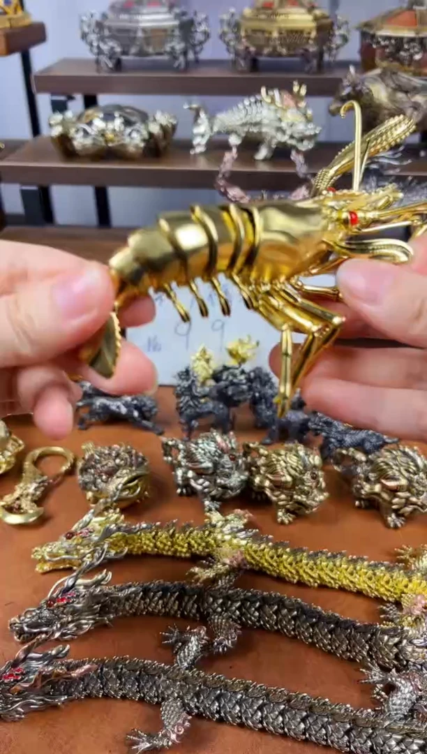 活动龙虾摆件全身关节可活动