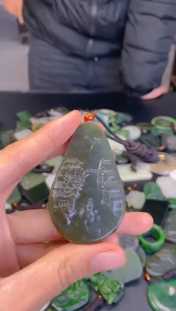 未镶嵌和田玉珠宝半成品1