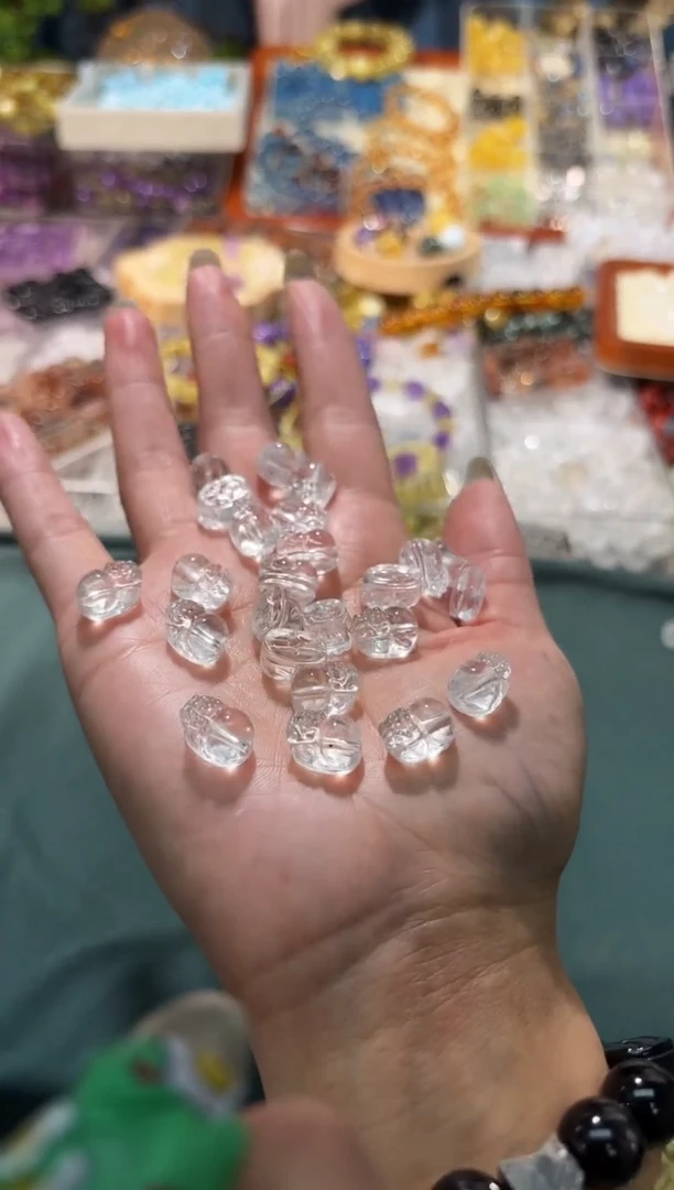 【闪购商品】水晶手串未镶嵌白水晶貔貅一个宽卡9