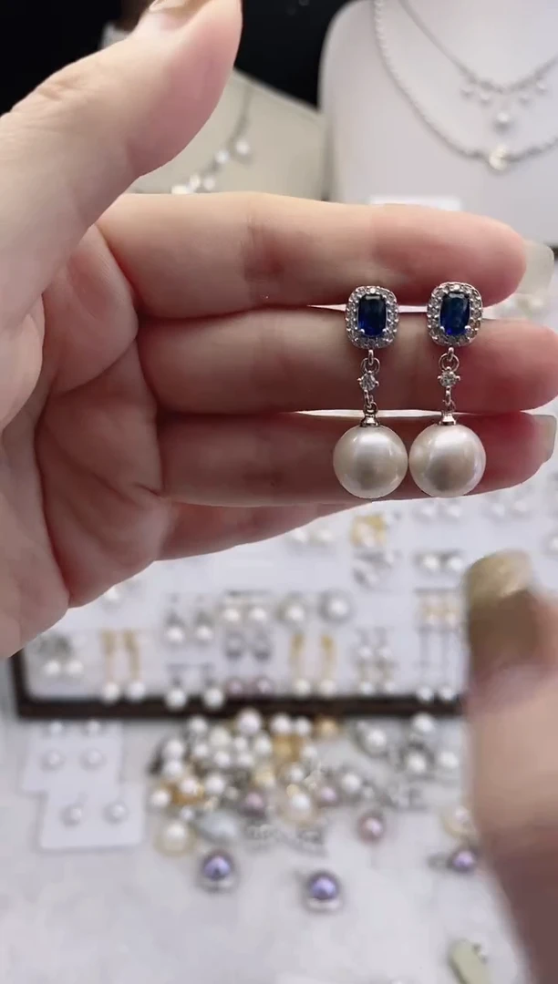 合金耳饰淡水珍珠007