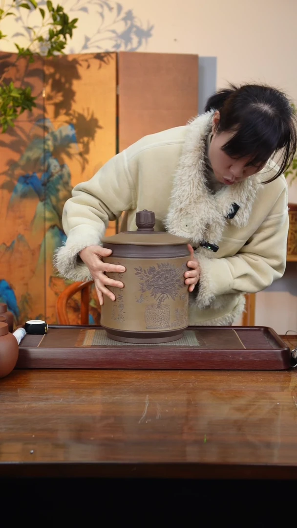 宜兴原矿紫砂茶叶罐