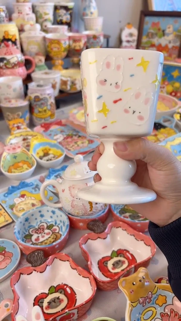 摆件陶快****～景德镇陶瓷手绘