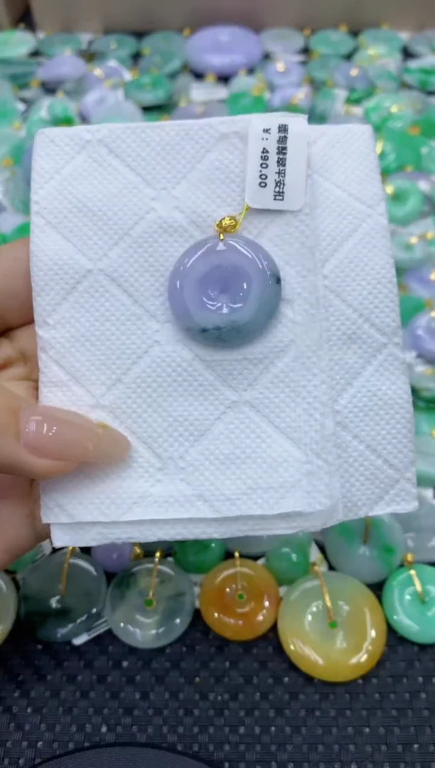 颈饰未镶嵌翡翠天然缅甸翡翠A货