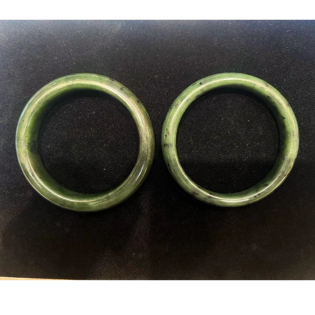 【云总甄选】时尚简约倾国倾城和田碧玉手镯-多样性发其一【YBA19】