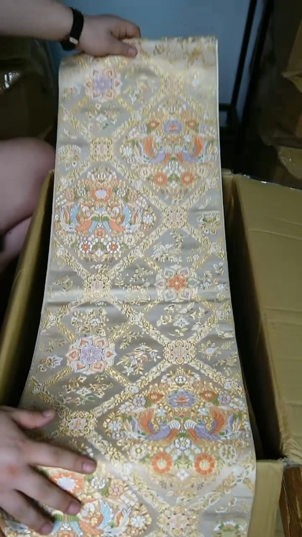 织绣织锦90凤凰宝象花