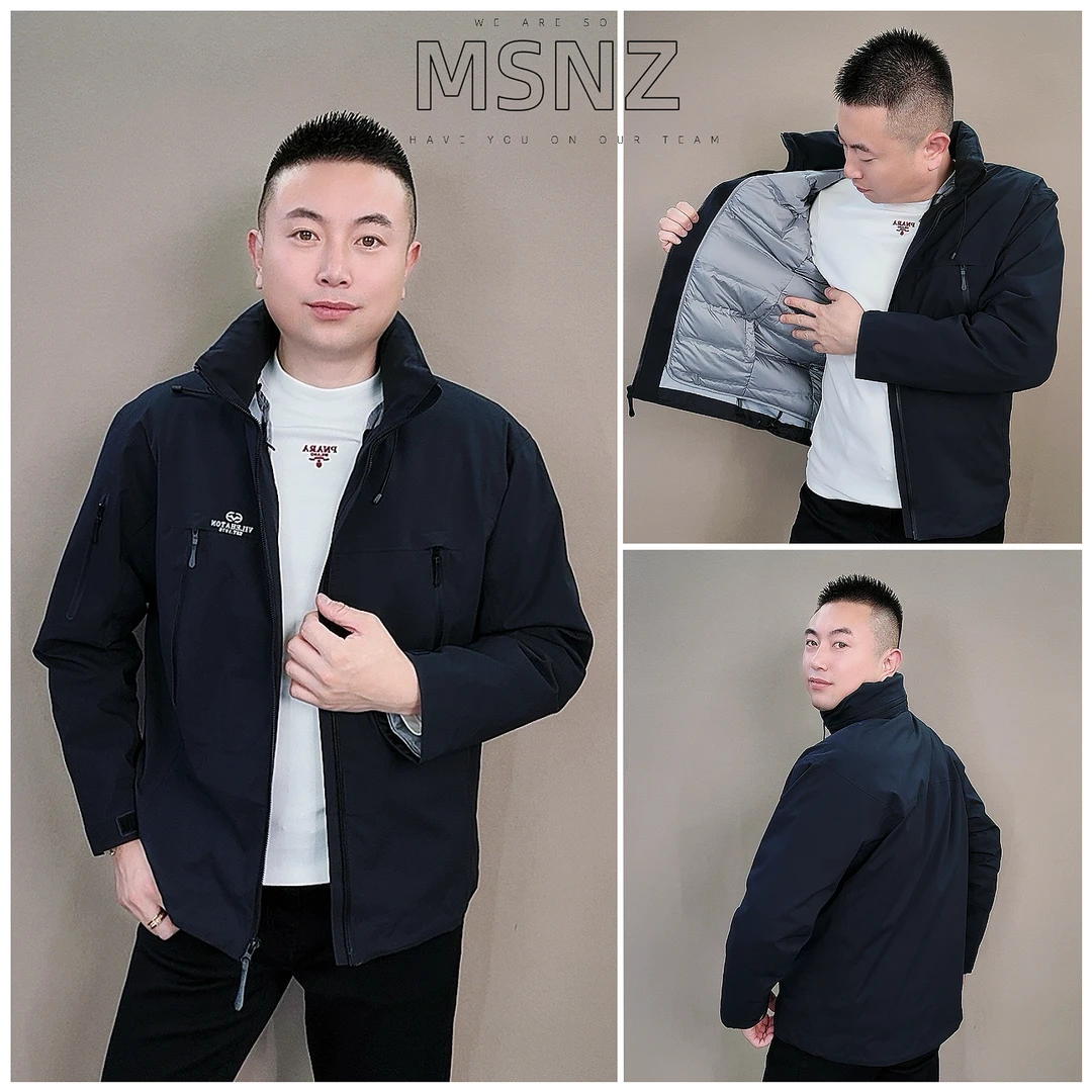 【5150】秋冬新款男士高端冲锋衣羽绒服可拆卸羽绒服三合一百搭时尚