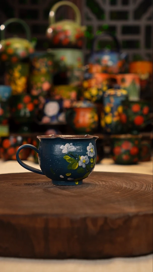 油画 釉下彩  杯子
