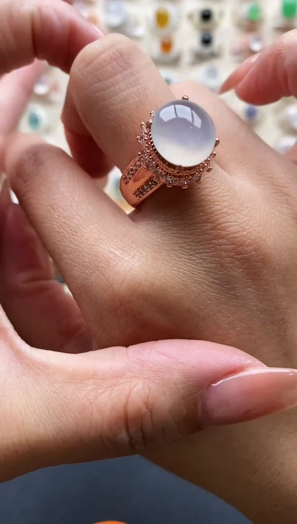 未镶嵌戒指翡翠缅甸天然A货翡翠22  8-7