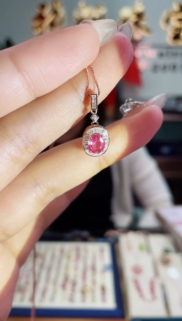 【闪购商品】彩色蓝宝石吊坠银S925镶嵌吊坠