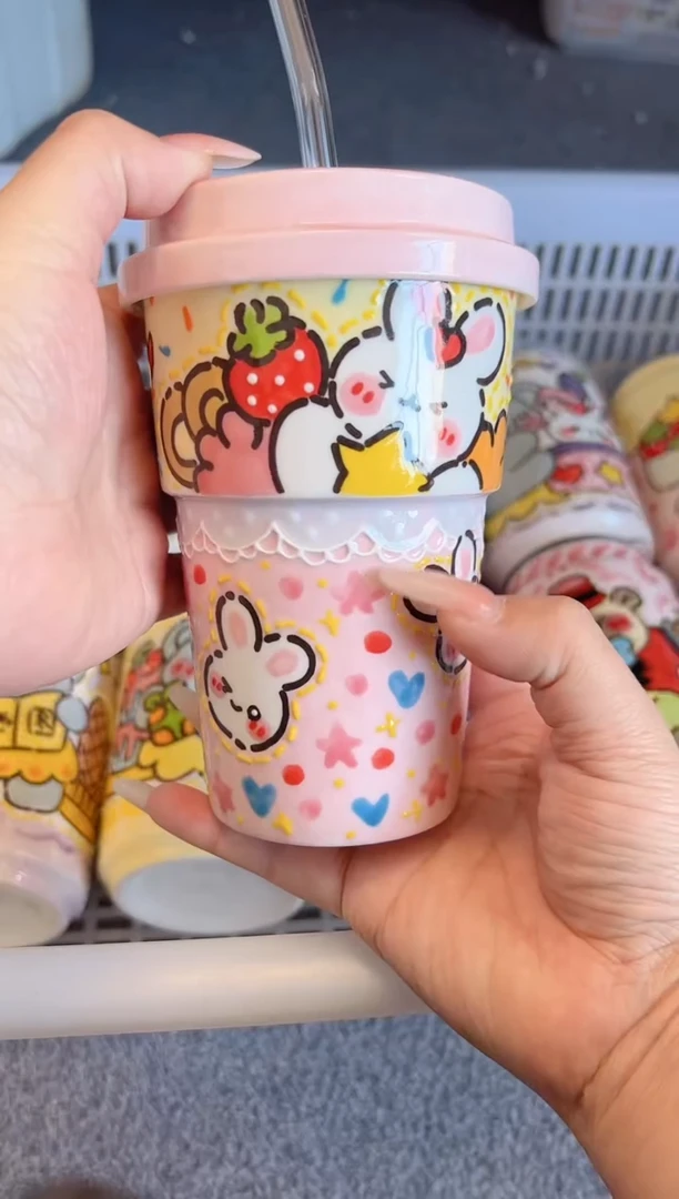 摆件陶景德镇陶瓷手绘微瑕