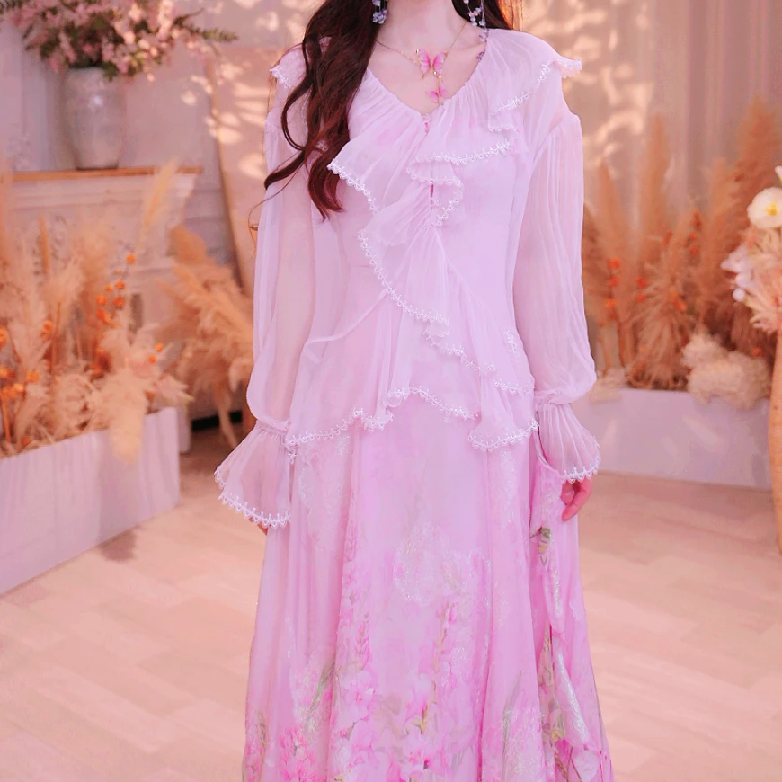 【设计师品牌】YINGCHOI 2025春夏新款五色真丝白色上衣21804