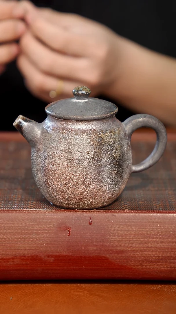 陶瓷奢瓷/瑞寅柴烧茶器（壶）946微瑕