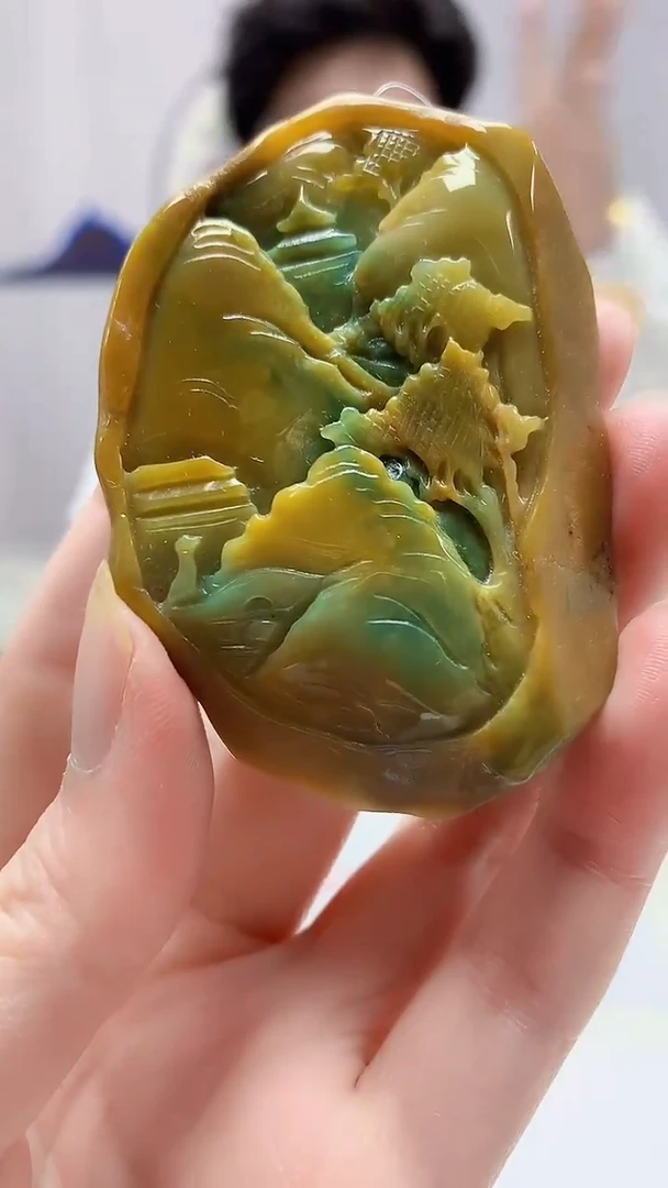 【闪购商品】定制翡翠未镶嵌4688zm-毛货挂件215
