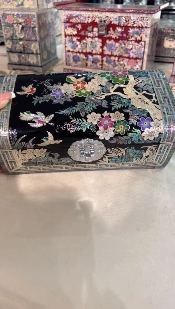 【闪购商品】鱼锁圆弧枕全贝底·弘贝雅螺钿漆器文化馆