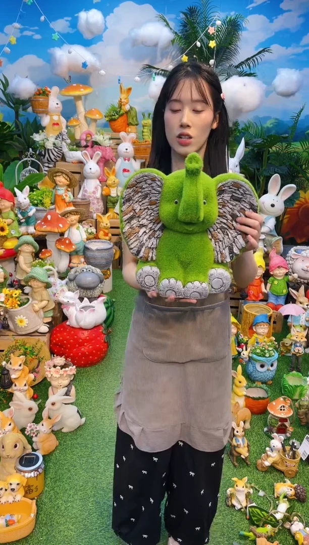 植绒大象