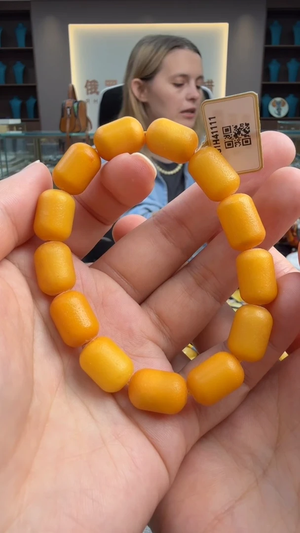 手链琥珀未镶嵌111秒拍号 假一罚三
