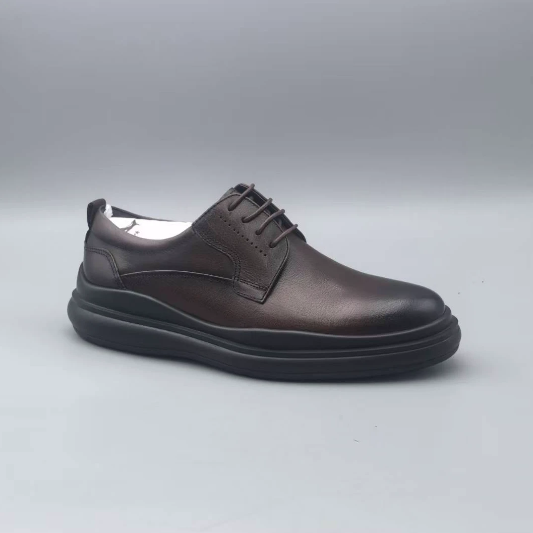 （孤品微瑕介意勿拍）新款轻质厚底系带男士皮鞋休闲鞋 934