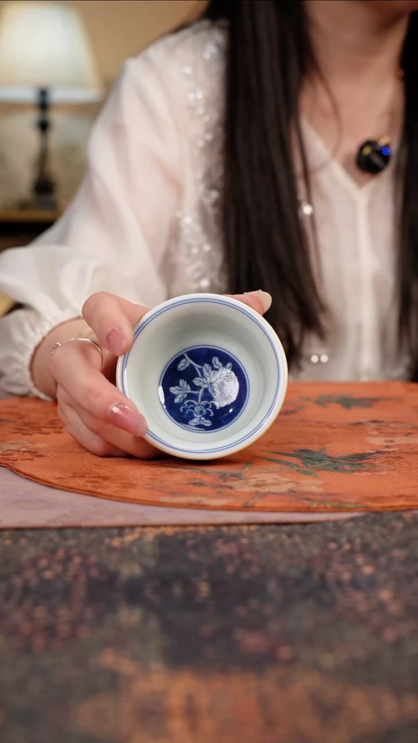 杯景德镇陶瓷杯碗柴烧多人