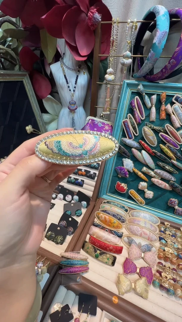 【孤品车9.14】上九楷兰桂齐芳钻边鸭嘴夹