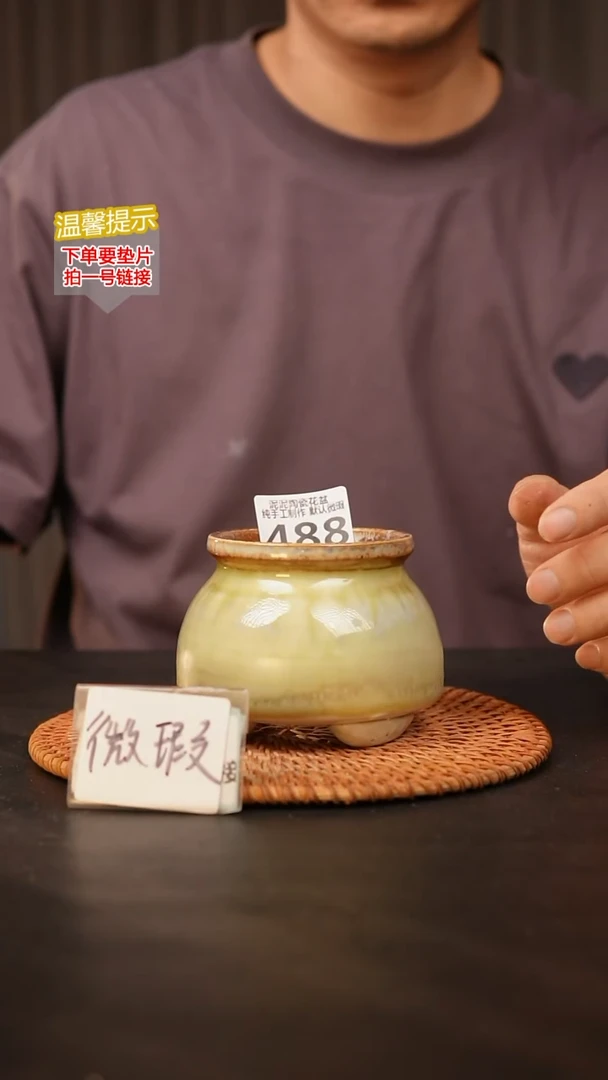 瓷片488 默认微瑕 口约7  高约8